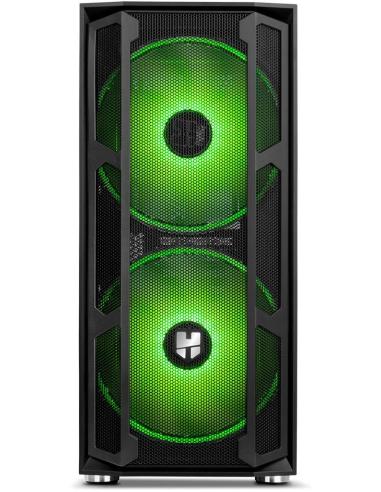 Nox Hummer Nova Cristal Templado USB 3.0 aRGB Negro