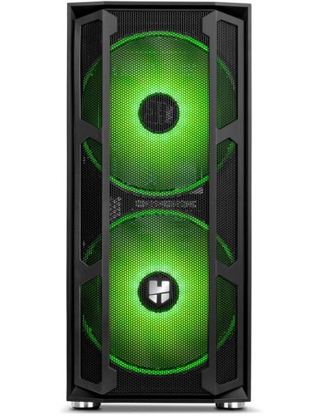 Nox Hummer Nova Cristal Templado USB 3.0 aRGB Negro