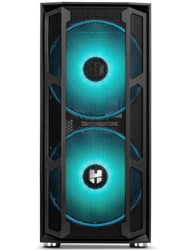Nox Hummer Nova Cristal Templado USB 3.0 aRGB Negro