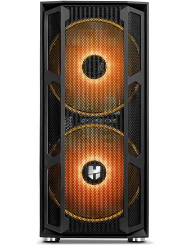 Nox Hummer Nova Cristal Templado USB 3.0 aRGB Negro