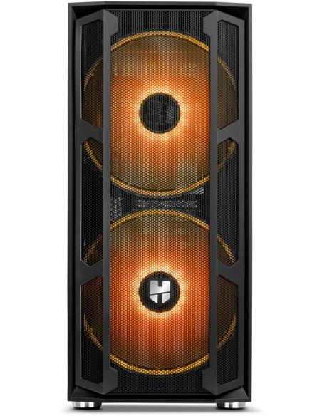 Nox Hummer Nova Cristal Templado USB 3.0 aRGB Negro