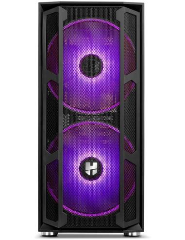 Nox Hummer Nova Cristal Templado USB 3.0 aRGB Negro