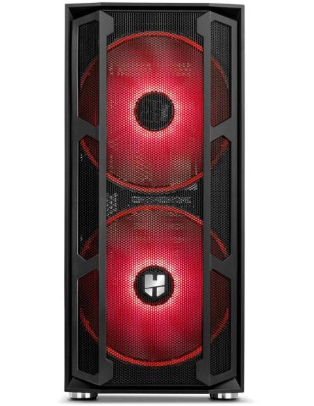 Nox Hummer Nova Cristal Templado USB 3.0 aRGB Negro