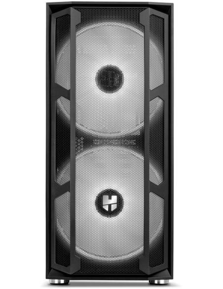 Nox Hummer Nova Cristal Templado USB 3.0 aRGB Negro