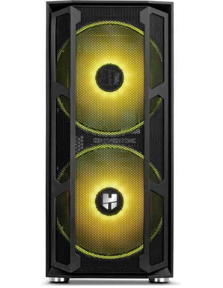 Nox Hummer Nova Cristal Templado USB 3.0 aRGB Negro