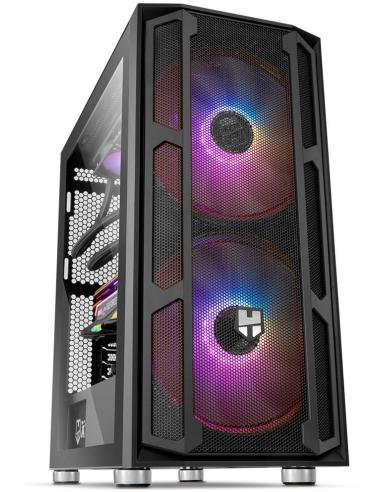 Nox Hummer Nova Cristal Templado USB 3.0 aRGB Negro