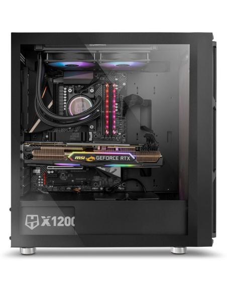 Nox Hummer Nova Cristal Templado USB 3.0 aRGB Negro