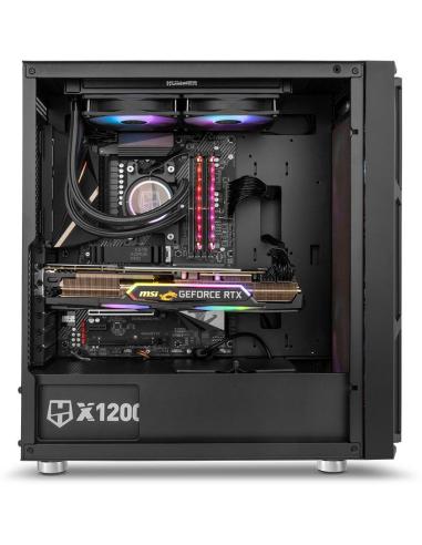 Nox Hummer Nova Cristal Templado USB 3.0 aRGB Negro