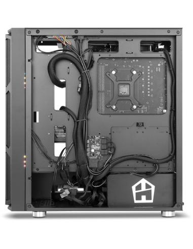 Nox Hummer Nova Cristal Templado USB 3.0 aRGB Negro