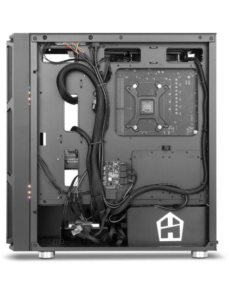 Nox Hummer Nova Cristal Templado USB 3.0 aRGB Negro