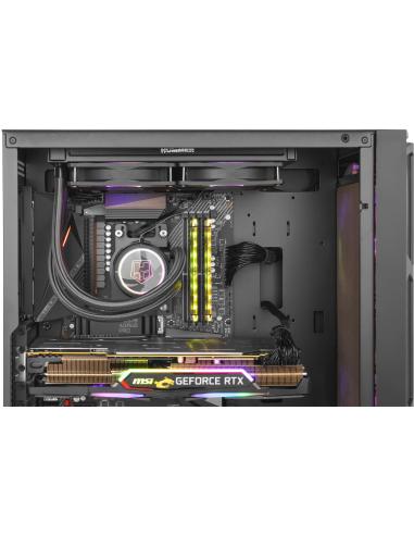 Nox Hummer Nova Cristal Templado USB 3.0 aRGB Negro