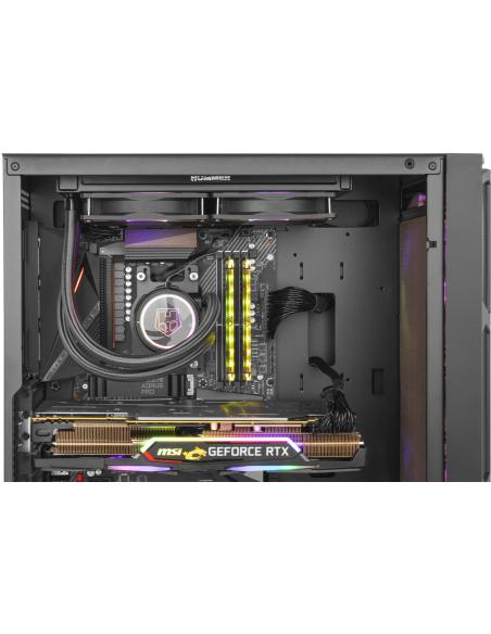 Nox Hummer Nova Cristal Templado USB 3.0 aRGB Negro