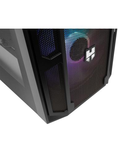 Nox Hummer Nova Cristal Templado USB 3.0 aRGB Negro