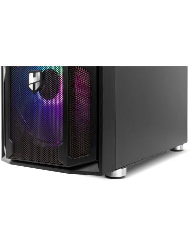 Nox Hummer Nova Cristal Templado USB 3.0 aRGB Negro