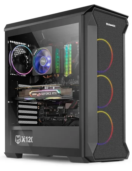 Nox Hummer Quantum Cristal Templado USB 3.0 ARGB