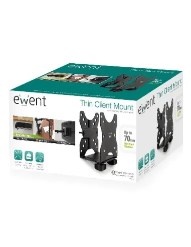 Ewent EW1517 Soporte para Mini PC hasta 27" MAX. 5KG Negro