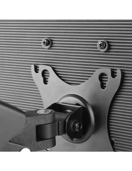 Ewent EW1516 Soporte de Mesa Doble para Monitores hasta 27" Máx. 13Kg Negro