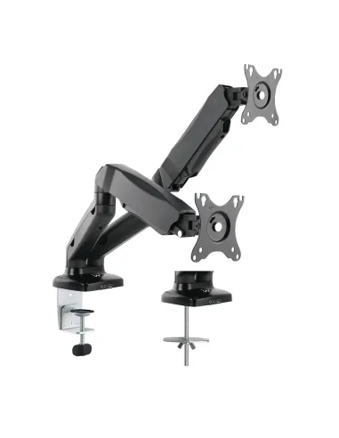 Ewent EW1516 Soporte de Mesa Doble para Monitores hasta 27" Máx. 13Kg Negro