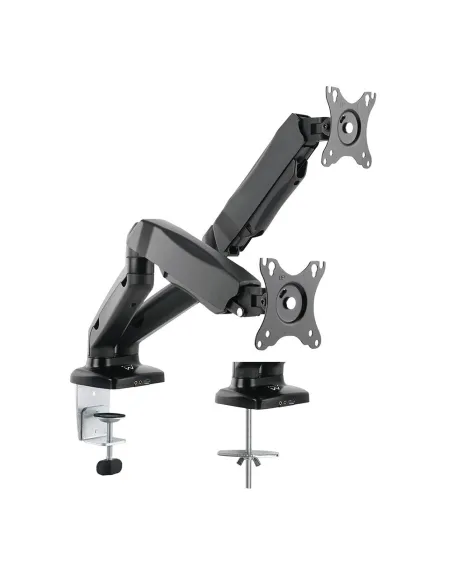 Ewent EW1516 Soporte de Mesa Doble para Monitores hasta 27" Máx. 13Kg Negro