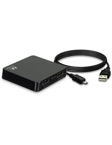 Ewent EW3720 Splitter HDMI 4K HDMI 2 Puertos Negro
