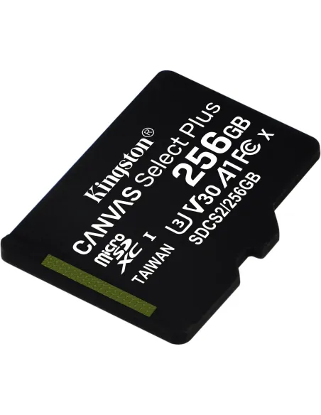 Kingston Canvas Select Plus MicroSDXC UHS-I 256GB Clase 10 + Adaptador SD