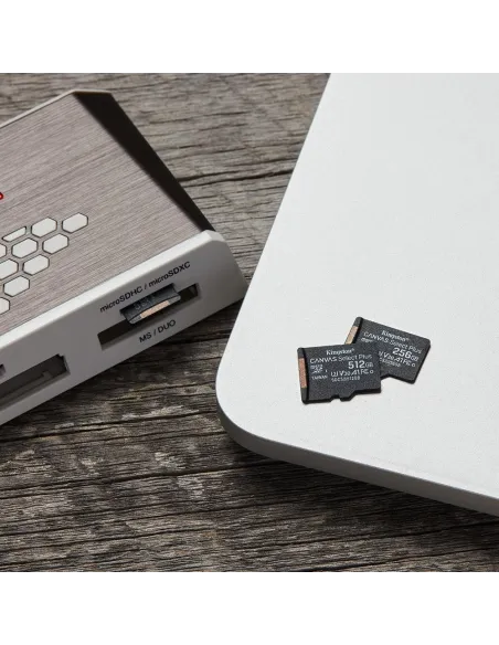 Kingston Canvas Select Plus MicroSDXC UHS-I 256GB Clase 10 + Adaptador SD