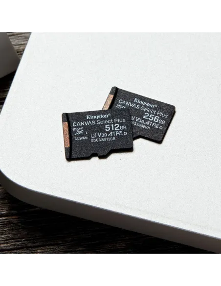 Kingston Canvas Select Plus MicroSDXC UHS-I 256GB Clase 10 + Adaptador SD