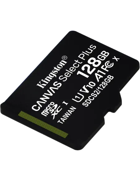 Kingston Canvas Select Plus MicroSDXC UHS-I 128GB Clase 10 + Adaptador SD