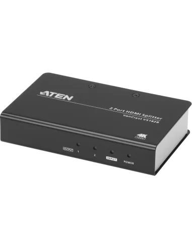 Aten VS182B-AT-G Splitter 2 Puertos HDMI Negro