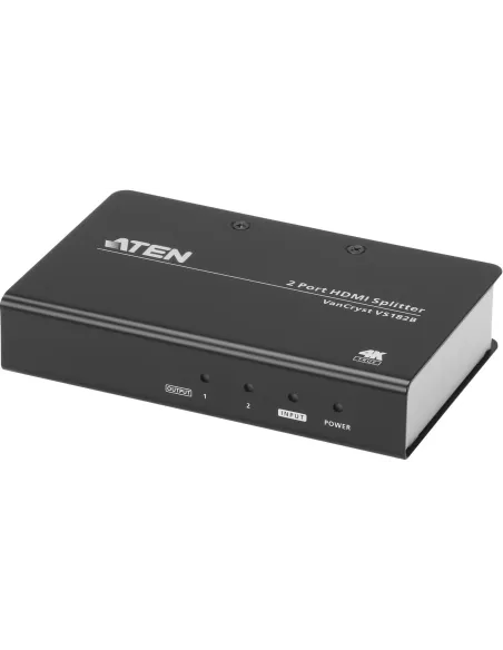 Aten VS182B-AT-G Splitter 2 Puertos HDMI Negro