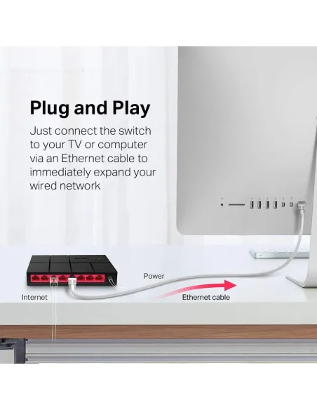 Mercusys MS108G Switch 8 Puertos Gigabit 10/100/1000Mbps