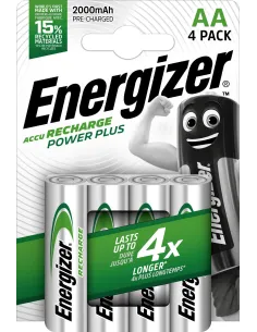 Energizer ACCU Recharge Power Plus HR6  Blister 4x Pilas Recargables AA 2000 mAh-1324089