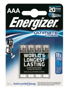 Energizer Ultimate Lithium L92 Blister 4 Pilas AAA-1324084