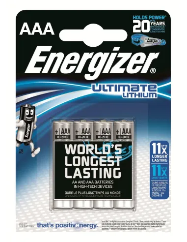Energizer Ultimate Lithium L92 Blister 4 Pilas AAA