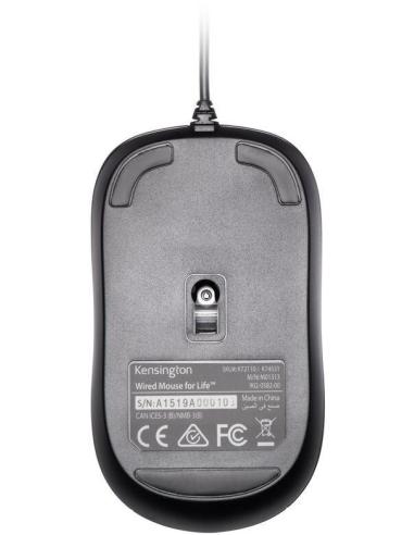 Kensington ValuMouse K72110EU Ratón USB 1000DPI Negro
