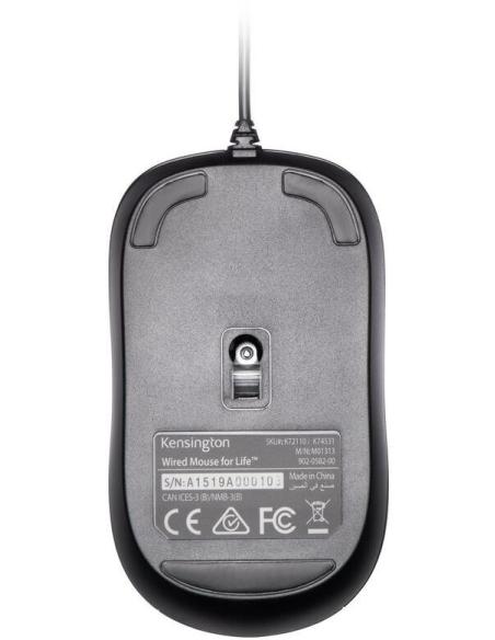 Kensington ValuMouse K72110EU Ratón USB 1000DPI Negro
