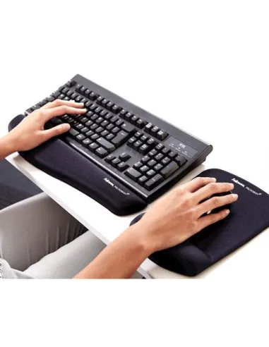Fellowes 9252003 Alfombrilla con Reposamuñecas Negra