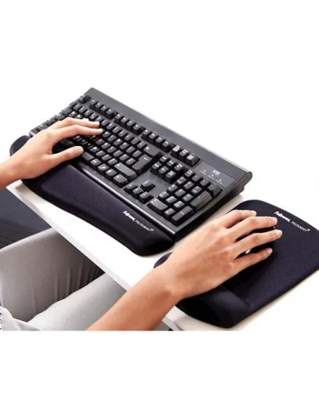 Fellowes 9252003 Alfombrilla con Reposamuñecas Negra