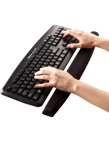 Fellowes 9178201 Reposamuñecas para el Teclado Memory Foam Negro