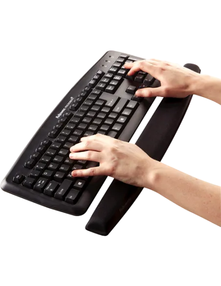 Fellowes 9178201 Reposamuñecas para el Teclado Memory Foam Negro