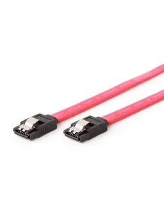 Gembird Cable de Datos SATA III con Clip de Seguridad Hembra/Hembra 50cm Rojo-APTAPC0688