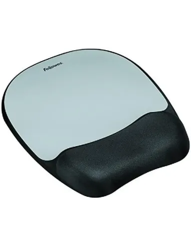 Fellowes Memory Alfombrilla Reposamuñecas Negra/Plata