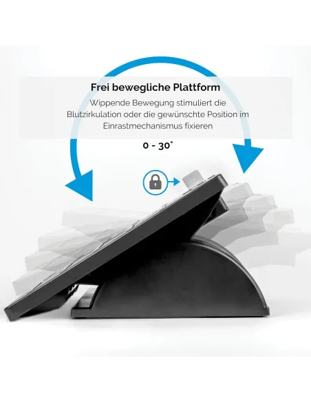 Fellowes Reposapiés Ajustable contra Microbios