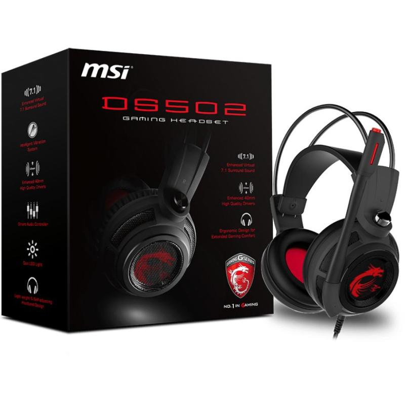 MSI DS502 Auriculares Gaming 7.1 Negros