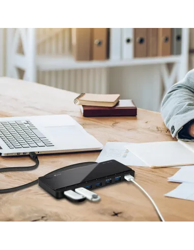 TP-Link UH700 HUB micro USB-B a USB-A 3.0 7 Puertos 1 M Negro