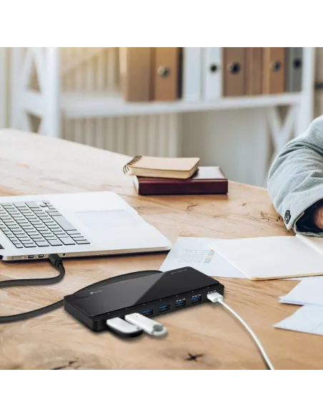 TP-Link UH700 HUB micro USB-B a USB-A 3.0 7 Puertos 1 M Negro