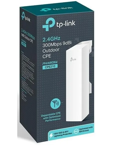 TP-Link CPE210 Punto de Acceso Exterior Wifi 300Mbps