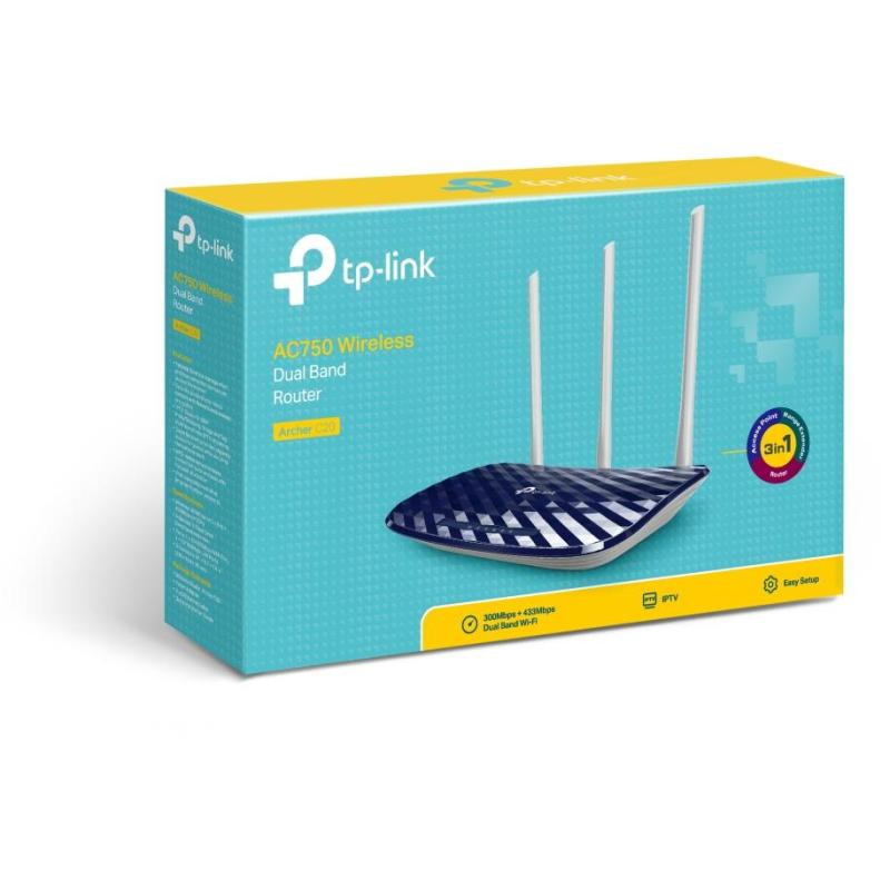 TP-Link AC750 Router Dual-Band WiFi 5 Negro