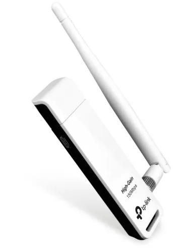 TP-LINK TL-WN722N V4 Adaptador WiFi USB 150 Mbps Antena de Alta Ganancia