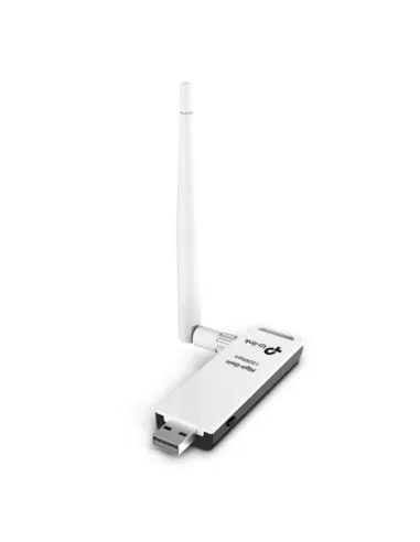 TP-LINK TL-WN722N V4 Adaptador WiFi USB 150 Mbps Antena de Alta Ganancia